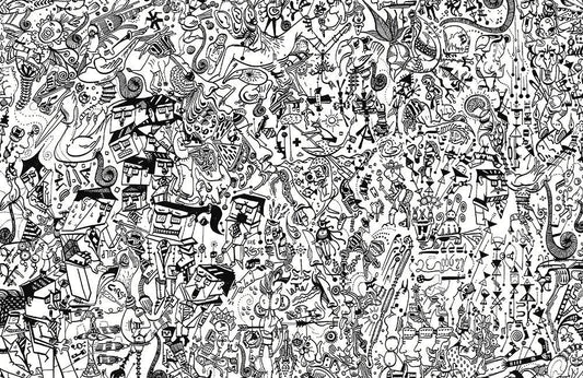 Jean-Pierre Nadau's Complex Drawings: The Labyrinth Explorer - RAW VISION