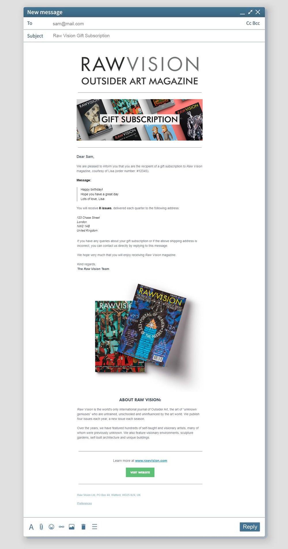 Gift subscription – start with #114