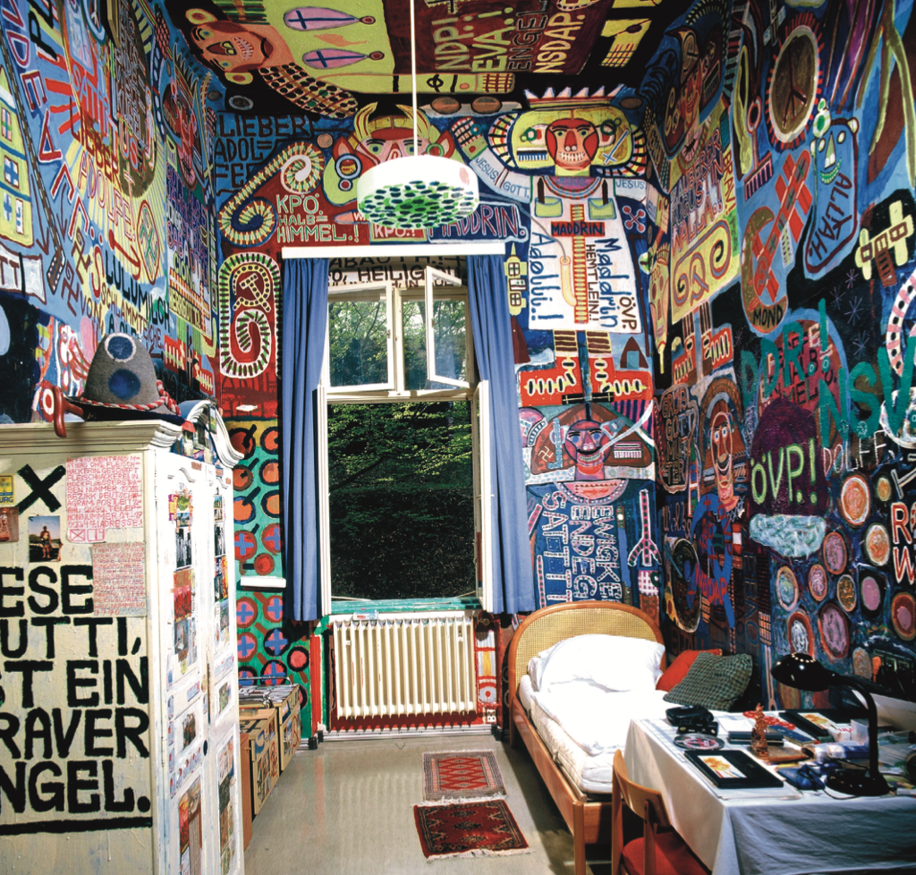 August Walla’s room in the House of Artists Gugging, Outsider Art