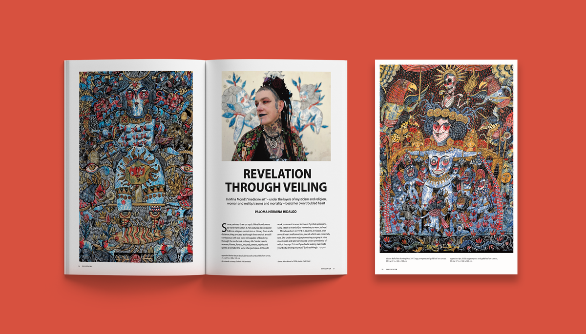 Spread from issue 128 of Raw Vision magazine - Mina Mond