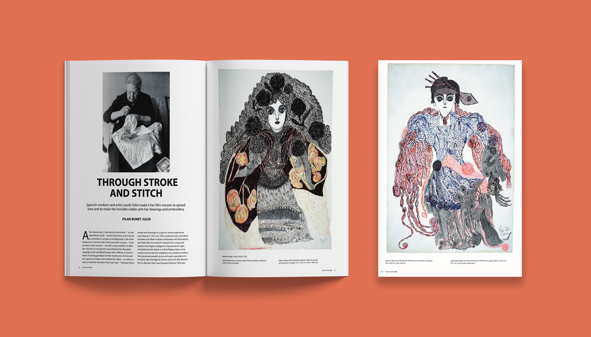 Spread from issue 128 of Raw Vision magazine - Josefa Tolra